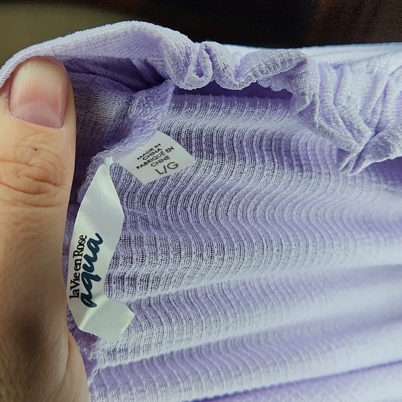 💫Purple la vie en rose bathing suit coverup NWOT - Picture 4 of 4